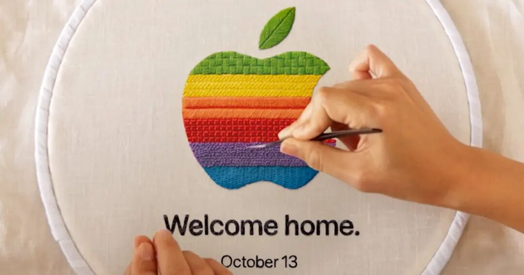 Apple Welcome Home 刺绣苹果标志