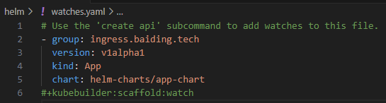 watches.yaml 配置文件