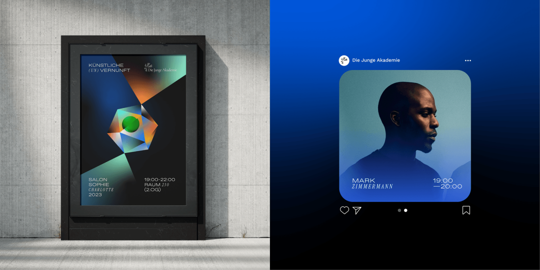 艺术展览海报与社交媒体帖子设计