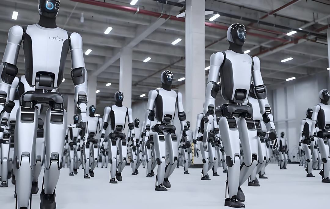 UOTECH人形机器人列队