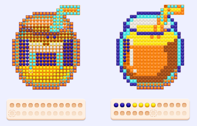 Jewel Coloring游戏界面图:饮料杯图案