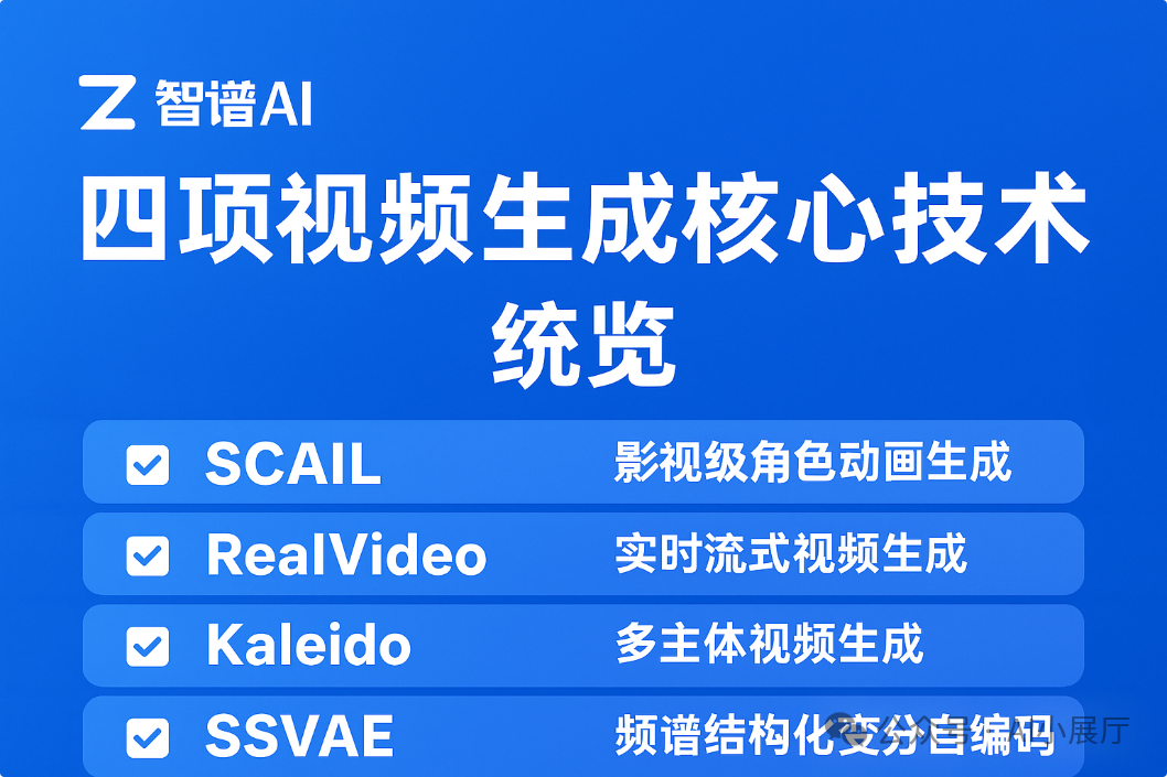 智谱AI四项视频生成核心技术开源