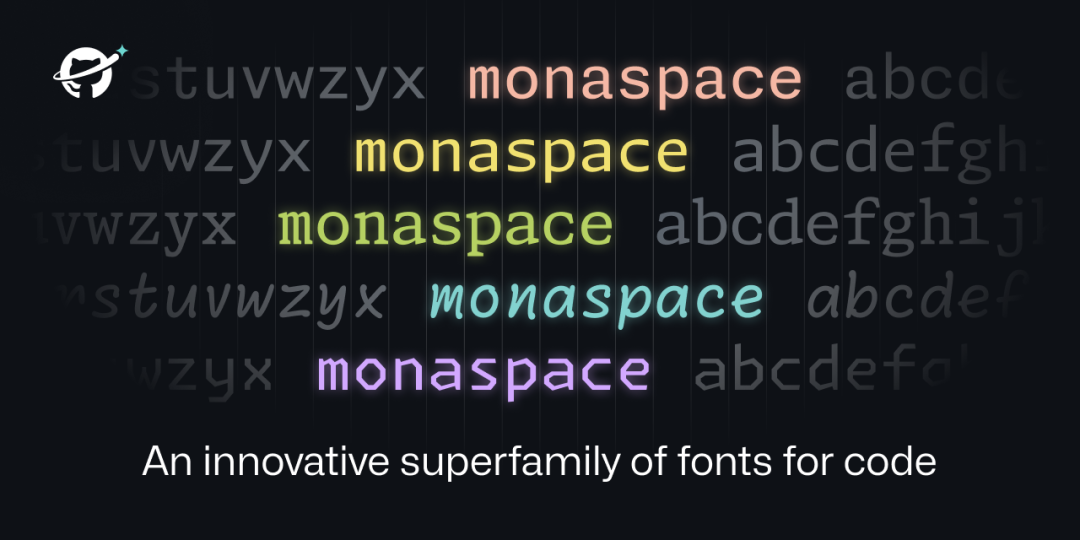 Monaspace 字体家族展示