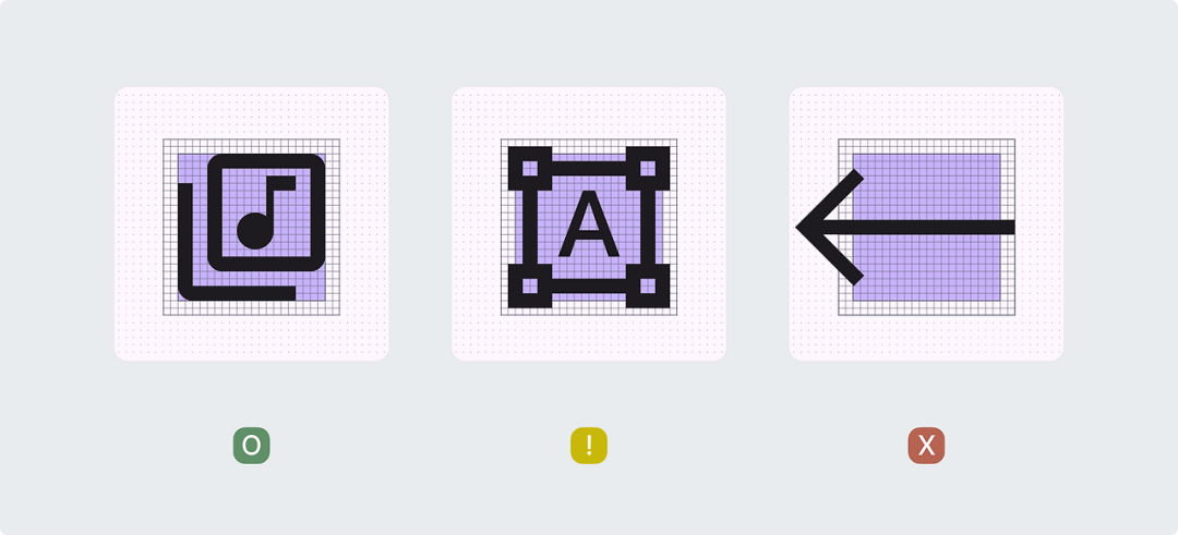 图标内容在不同区域的布局案例