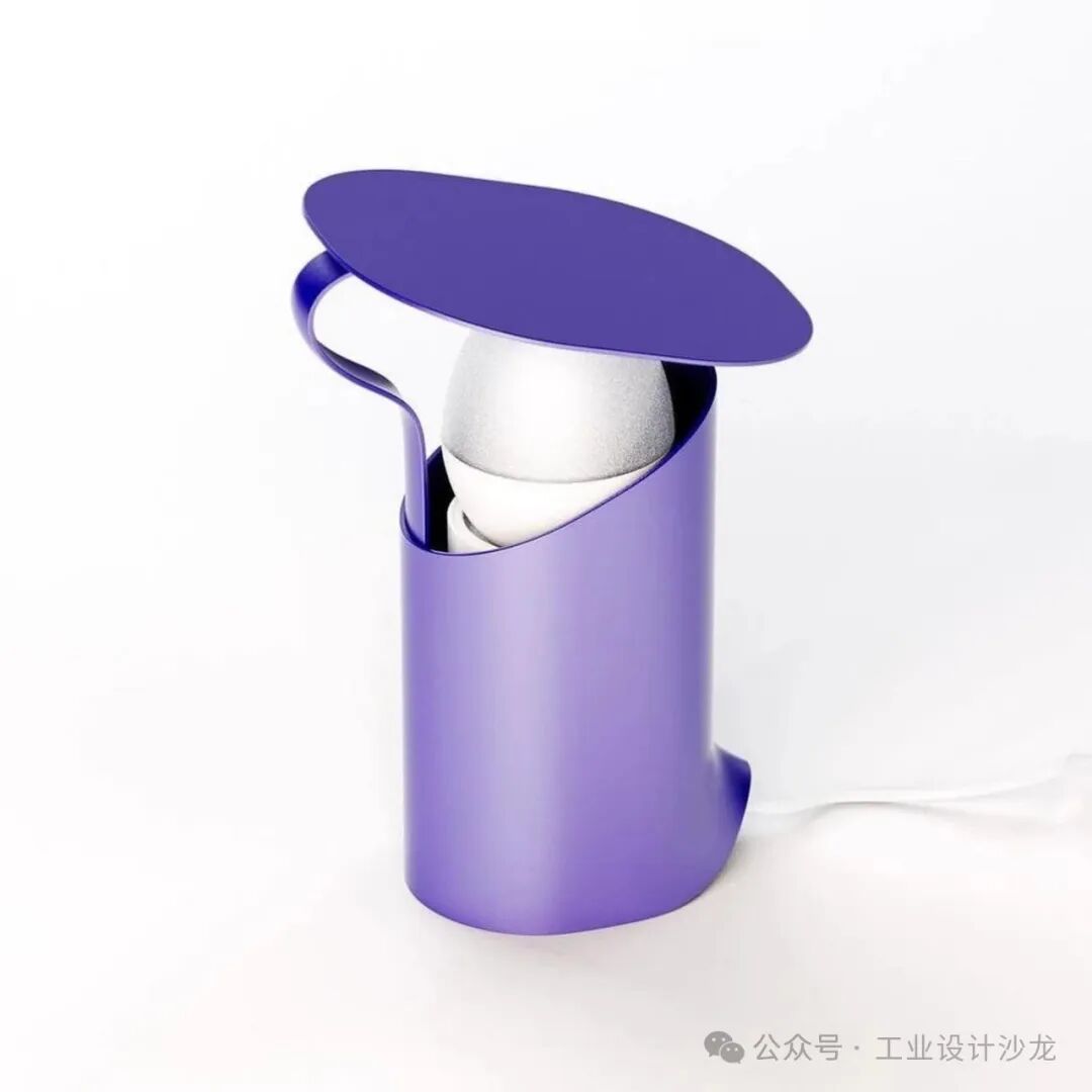 紫色现代工业设计灯具