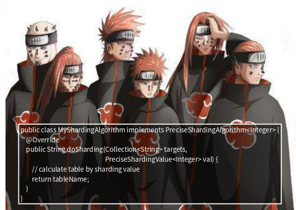 数据分片算法代码示例图