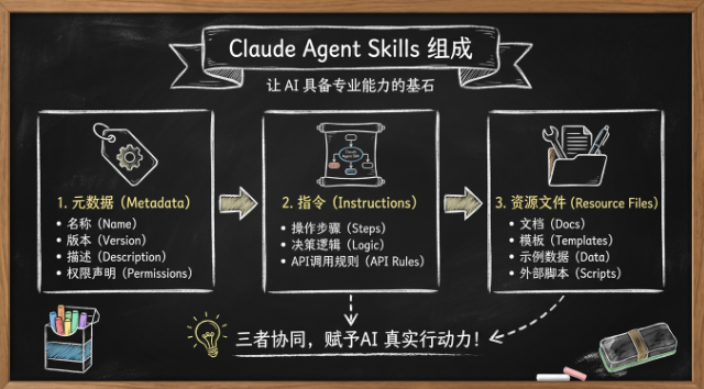 Claude Agent Skills 组成示意图