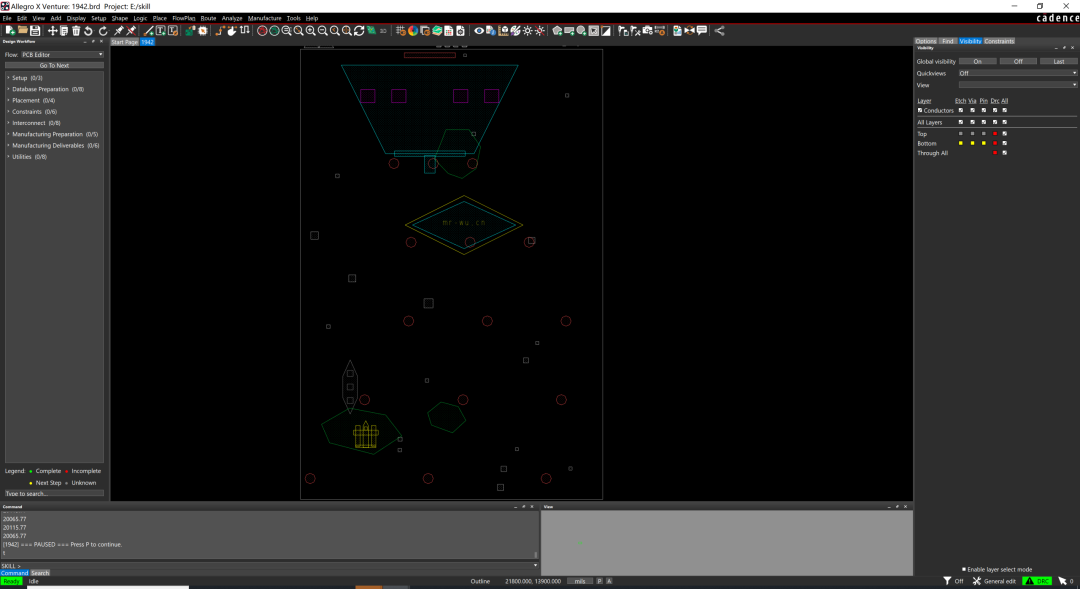 Allegro X Venture PCB设计软件界面