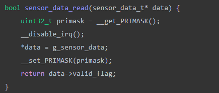 C语言传感器数据读取函数代码示例