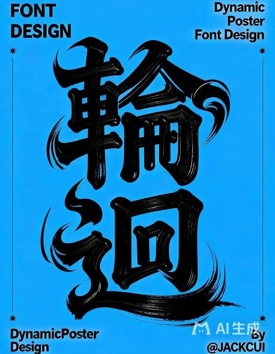 繁体字海报效果