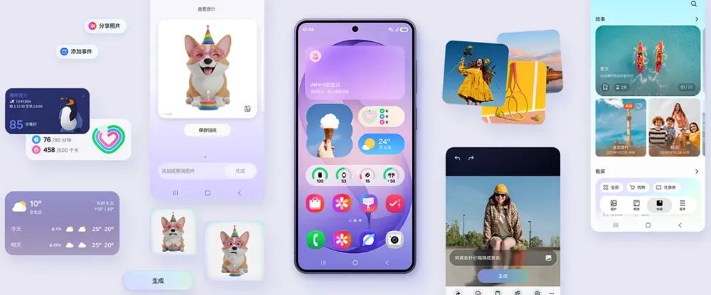 三星手机多任务界面与UI展示