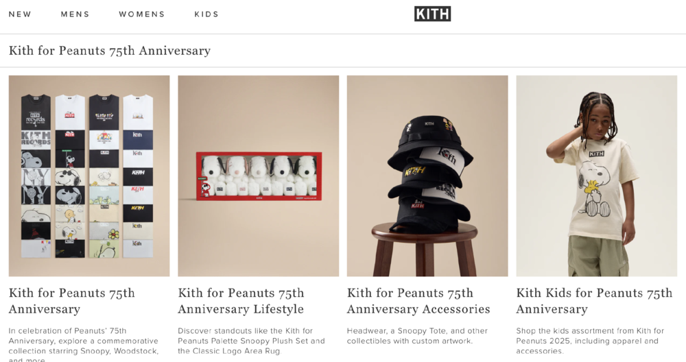 Kith与Peanuts联名系列商品