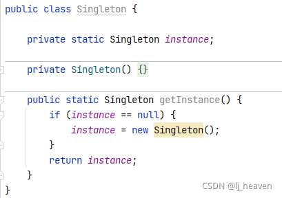 基础懒汉式代码示例