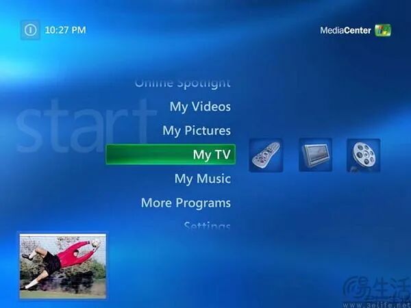 Xbox MediaCenter 多媒体界面