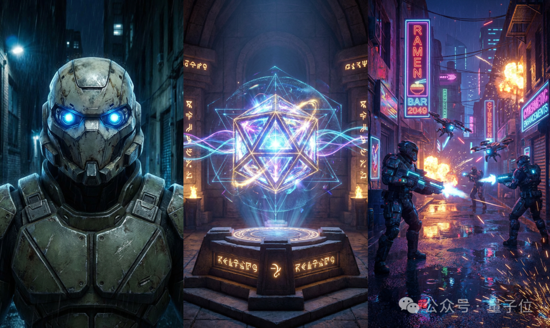 科幻赛博风格角色与场景参考图