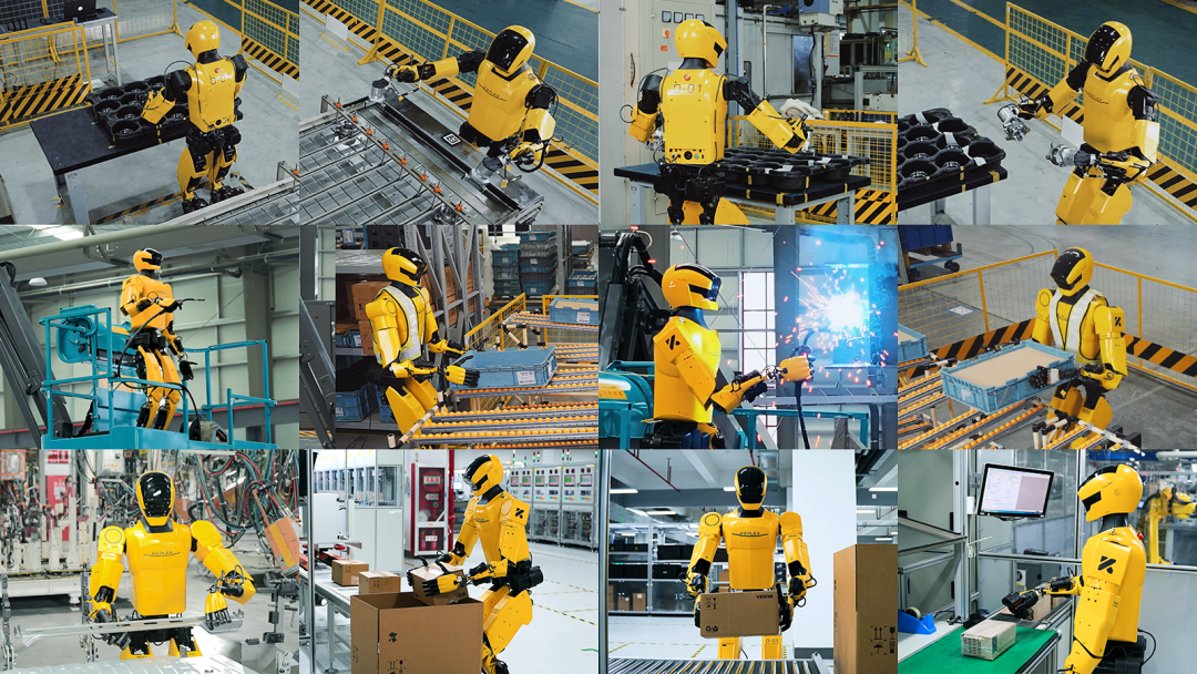 工业机器人多场景作业展示图