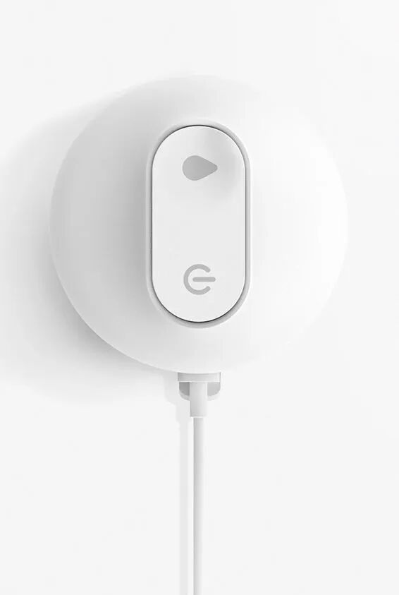 白色圆形电子设备简约设计