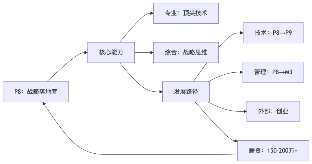 阿里巴巴P8职级战略落地型环形发展路线图