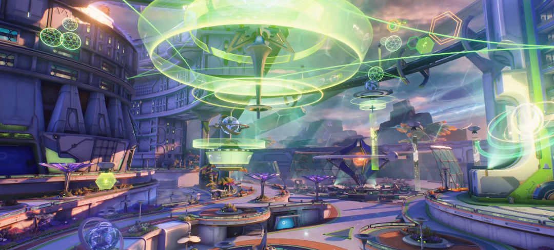 科幻风格的未来城市景观