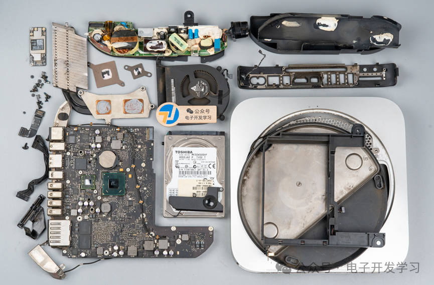 Mac mini所有零件全家福
