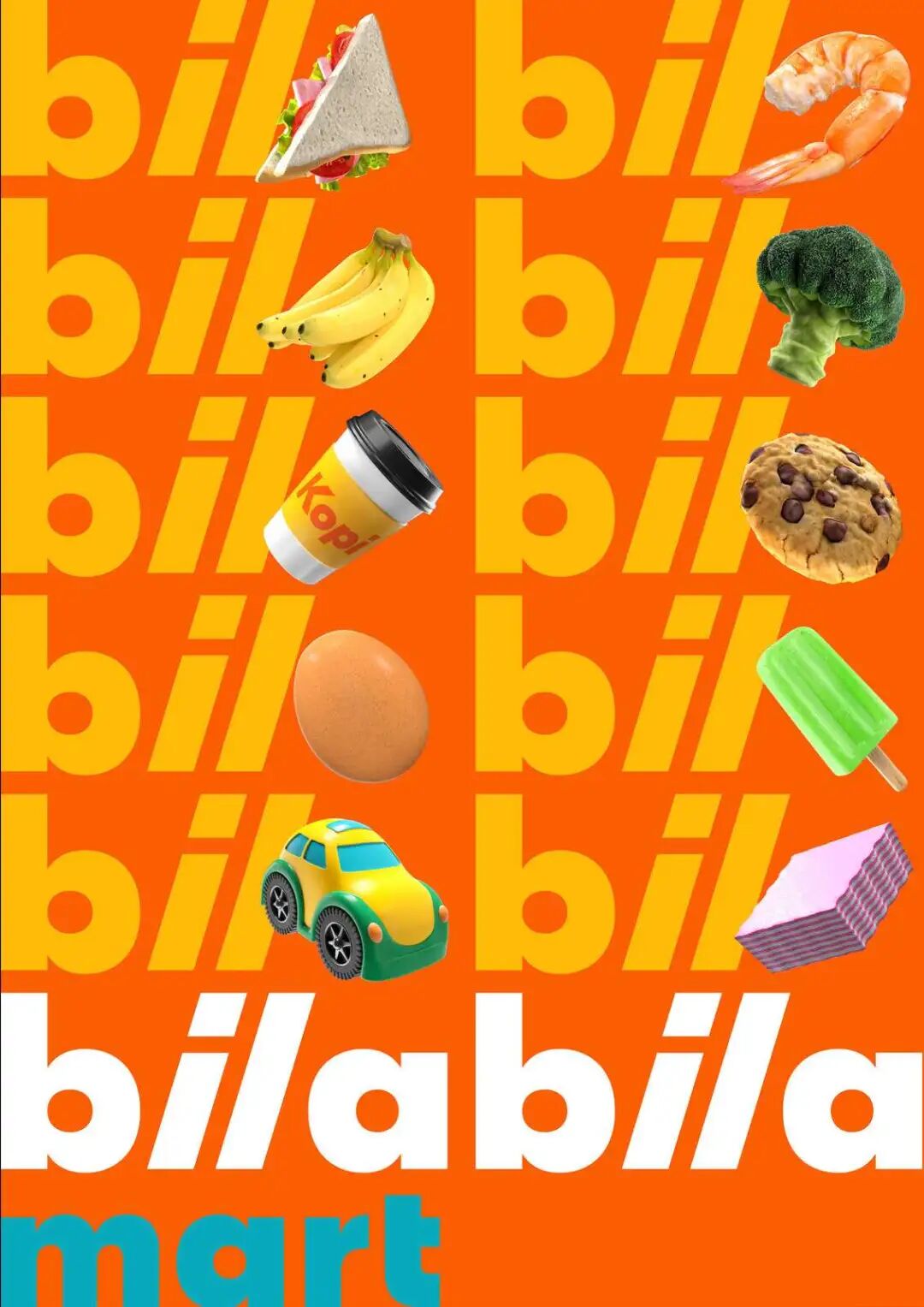 商品宣传海报,每件物品的光影都经设计