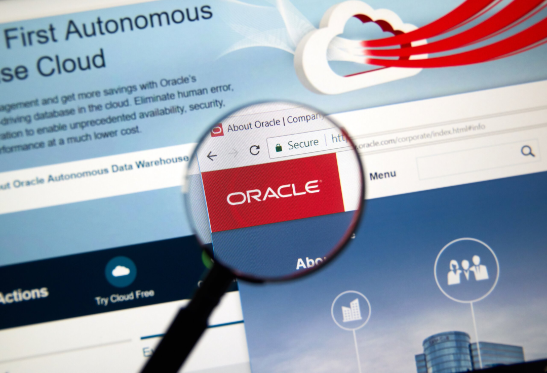 Oracle官方网站首页截图