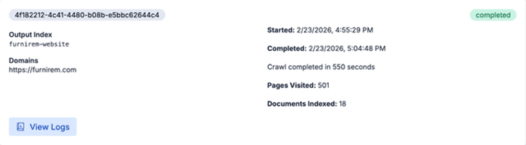 爬虫任务运行完成状态截图