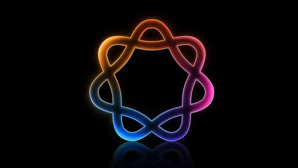 彩色光效环形装饰图案