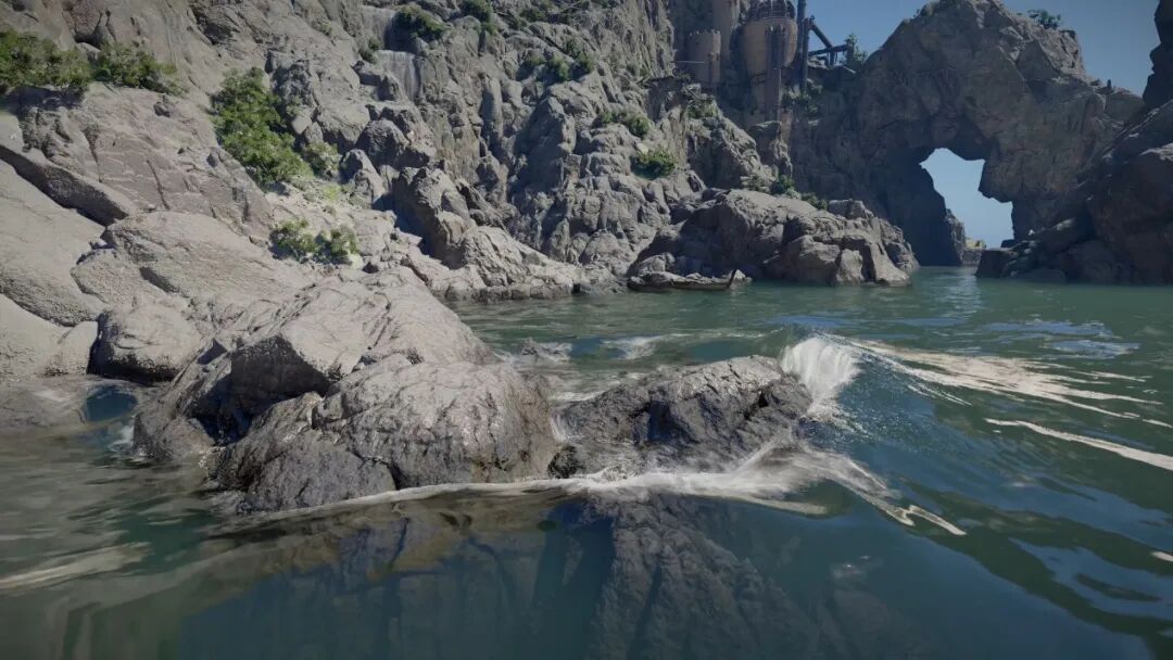 海边岩石地貌与石拱门