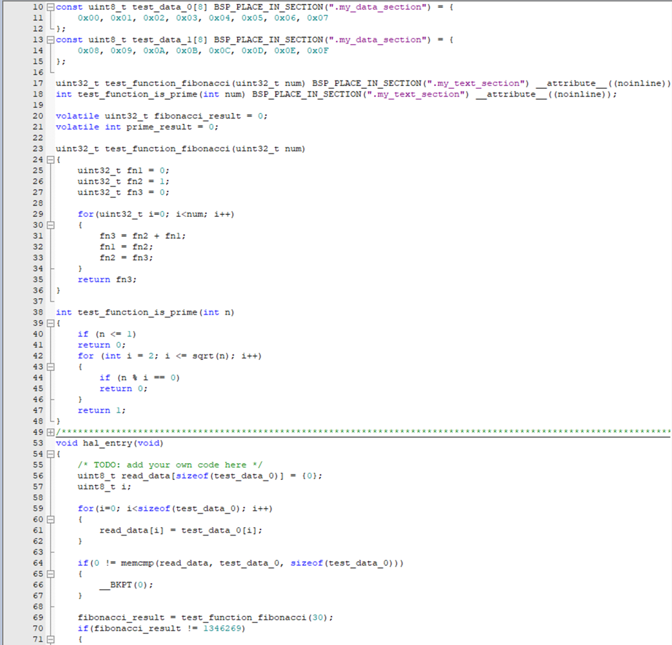 Arm Compiler 6 源码中使用BSP_PLACE_IN_SECTION将数据和函数放入自定义段