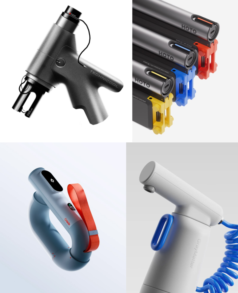 四款便携手持工具造型设计,TECHNICOOL与HOTO产品