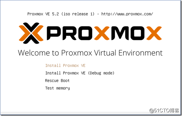 Proxmox VE 启动菜单