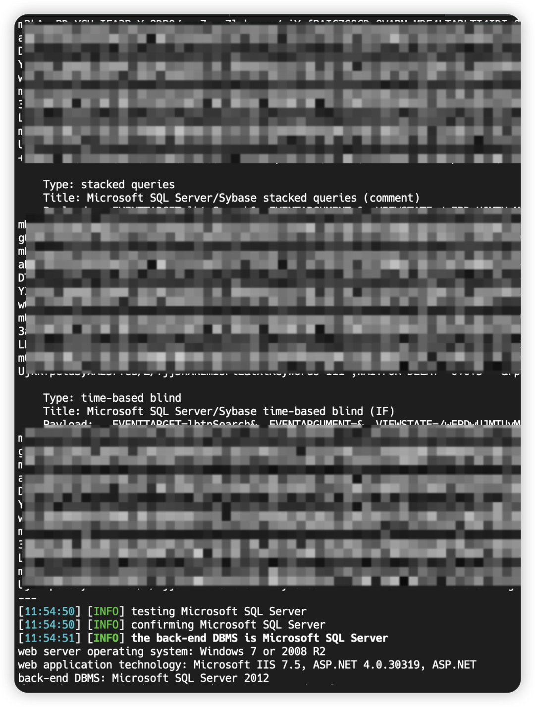 sqlmap工具检测出SQL注入漏洞