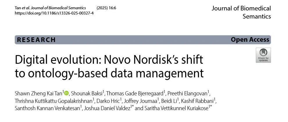 学术论文封面:诺和诺德本体论数据管理