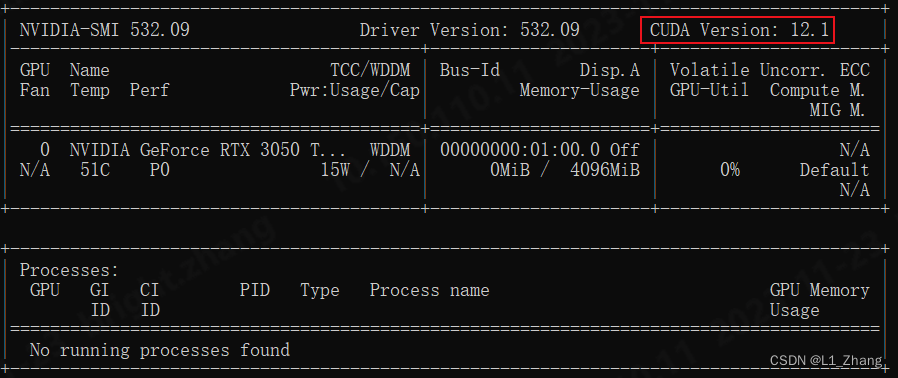 NVIDIA-SMI 信息输出