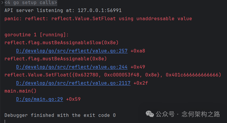 修改不可设置值引发的panic