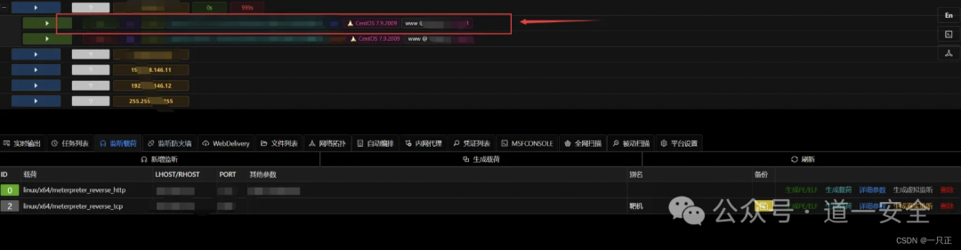 Metasploit生成Payload并开启监听