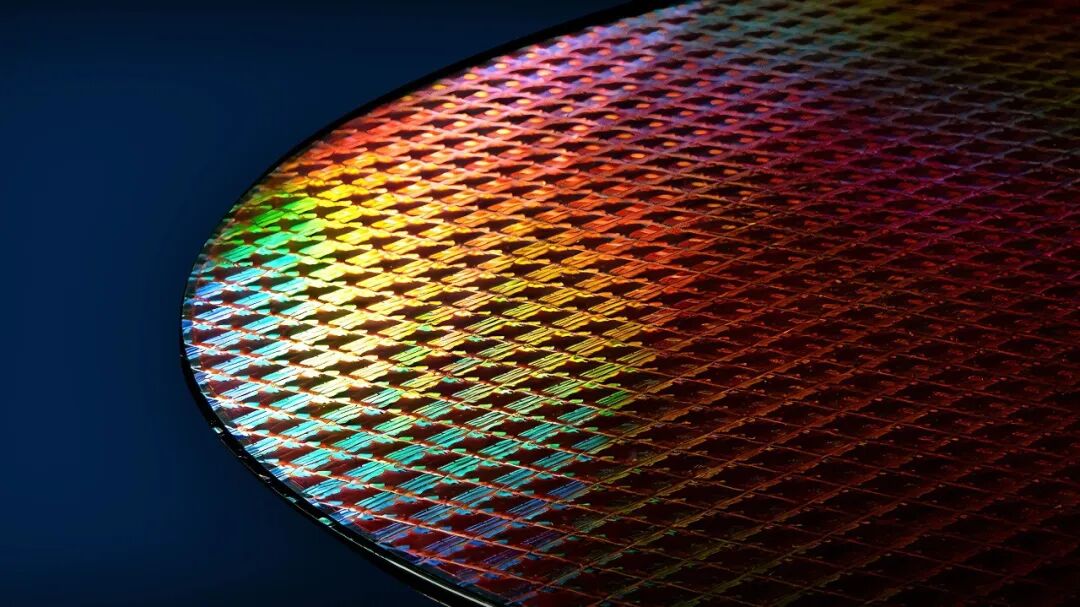 半导体晶圆特写