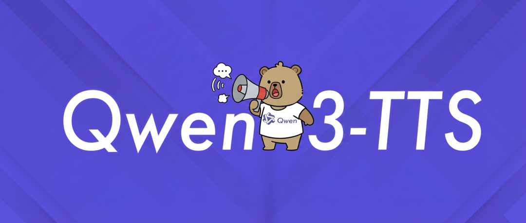 Qwen3-TTS模型封面图：可爱的Qwen卡通形象