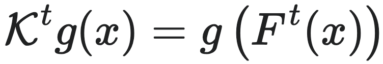 $K^t g(x) = g(F^t(x))$