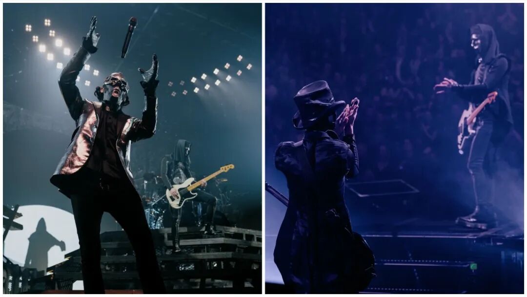 GHOST乐队充满戏剧性的演出现场