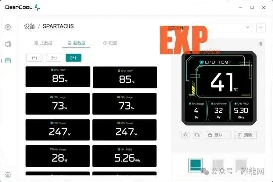 DeepCreative软件多数据监控界面