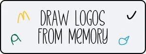 Draw Logos From Memory 凭记忆画Logo手绘标题