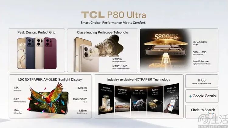 TCL P80 Ultra官方宣传图