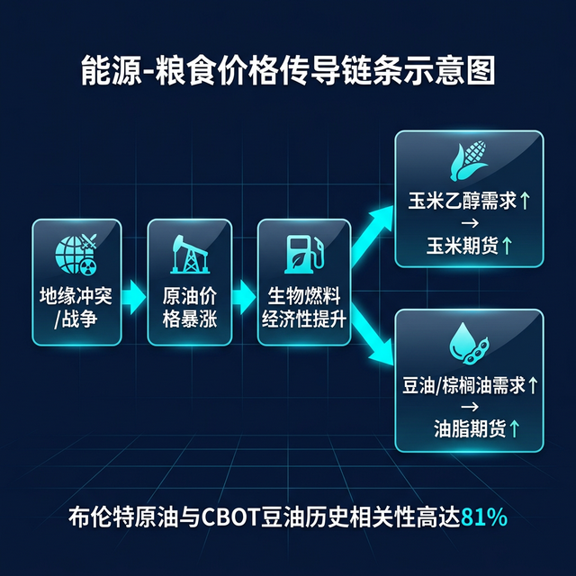 能源-粮食价格传导链条图
