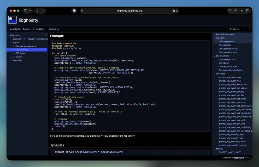 libghostty 库代码示例