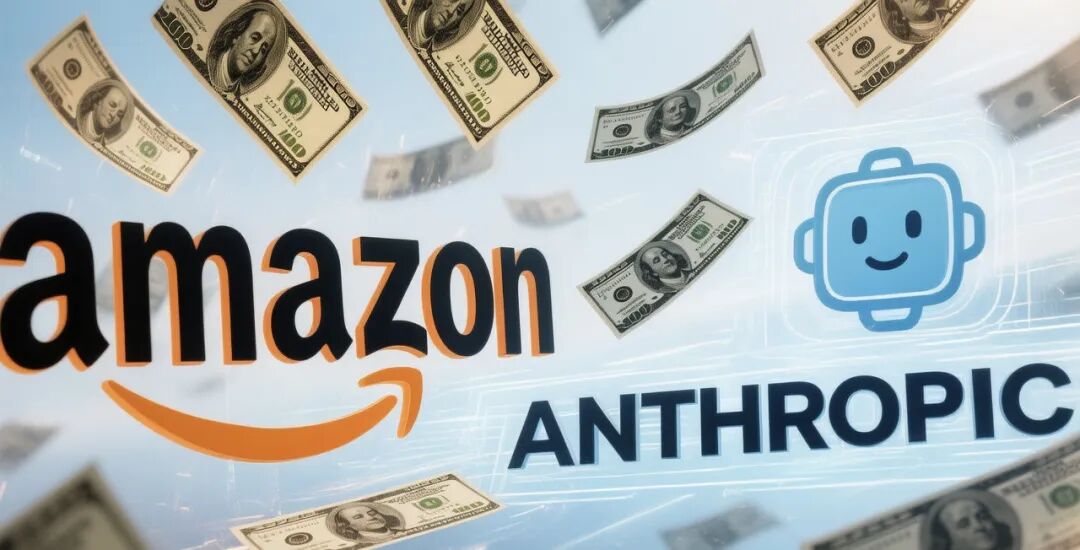 亚马逊与Anthropic千亿美金合作概念图