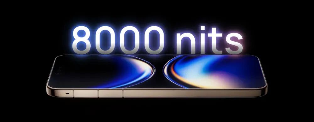 华为Mate80 Pro Max风驰版屏幕峰值亮度展示