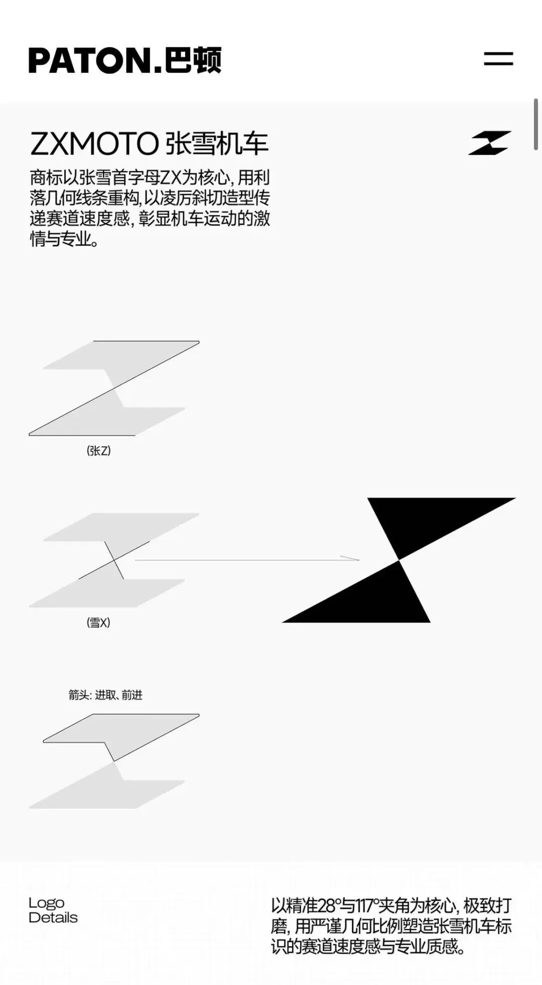 ZXMOTO LOGO设计理念与细节解析图