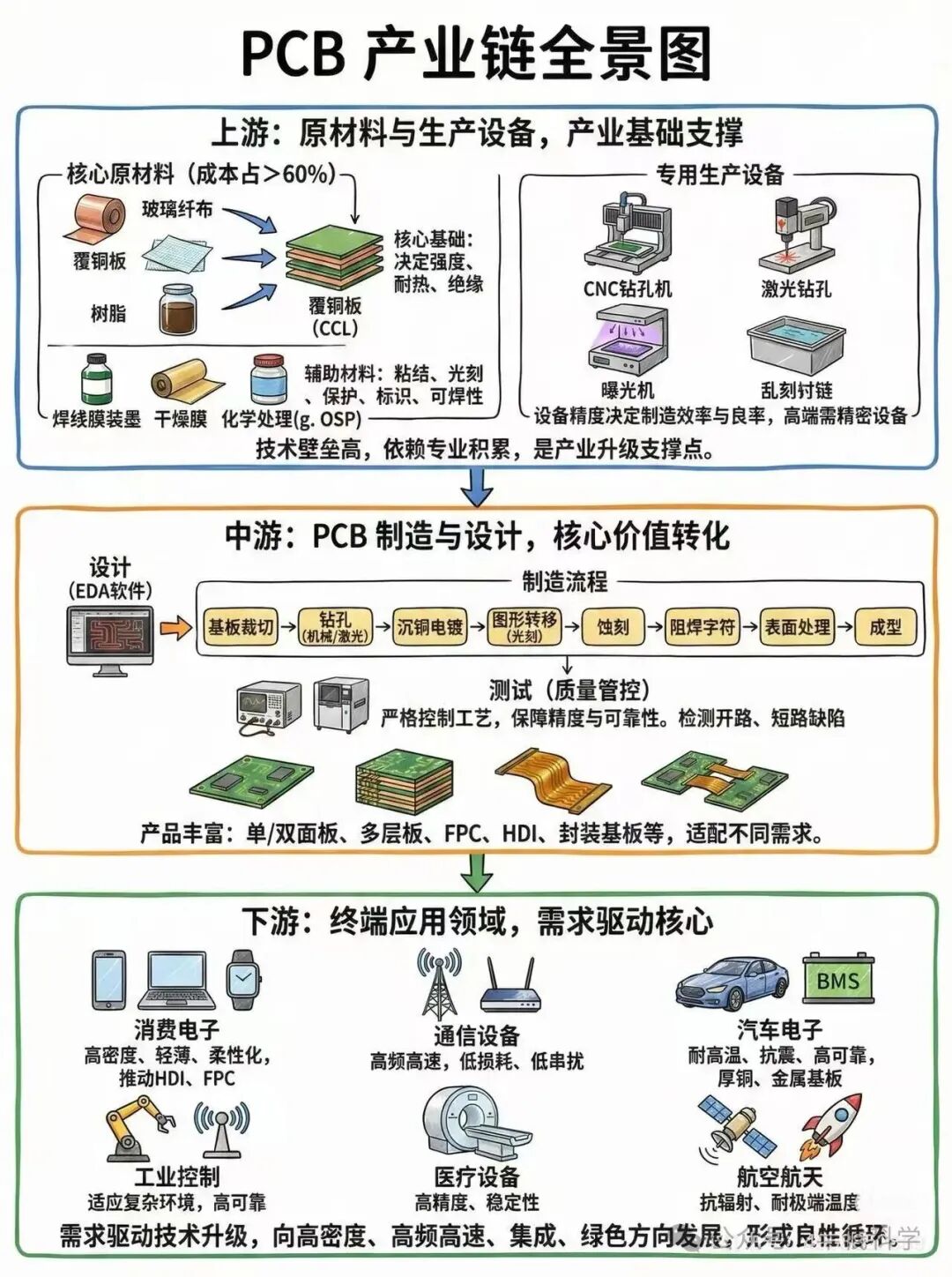 PCB产业链全景图